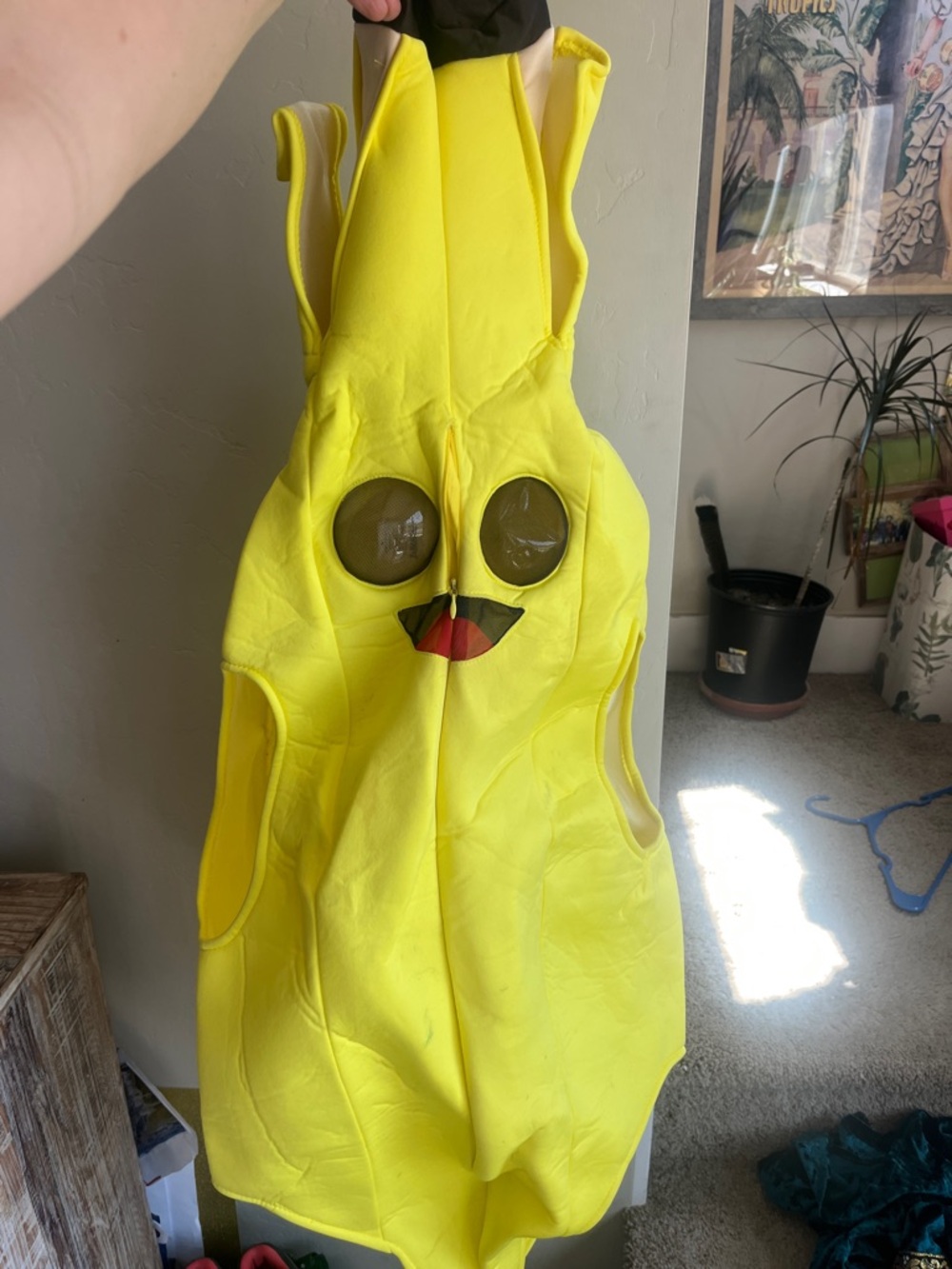 Fortnite Peely Bright Yellow Banana Costume with Patch Detail